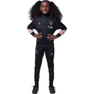 Maskinstrikket Paris Saint-Germain Strike Third Jordan Dri-FIT-fodboldtracksuit til større børn - sort - L