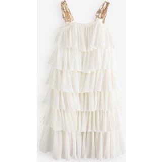 Billieblushtil piger. U20983 Ceremonikjole hvid (4años= 102cm), Casual, Viscose, Uden ærmer/stropper, børnetøj