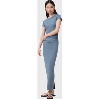 All Saints AllSaints Blue Katarina Slash Neck Midi Dress