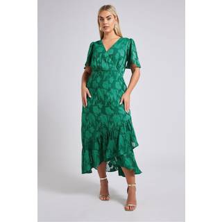 Yours Curve London Blomster Jacquard Wrap KjoleEU 44 (UK 16)