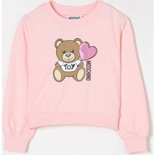 Moschino Moschino Pink Logo Crew Neck Sweatshirt