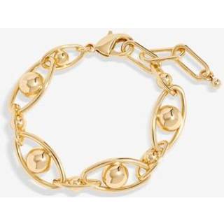Jon Richard Jon Richard Gold Tone Polished Orb Chain Bracelet