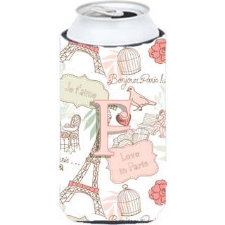 Brev F Love in Paris Pink Tall Boy Beverage Isulator Hugger CJ2002-FTBC