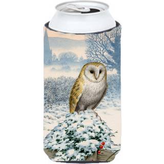 """"Caroline's Treasures Barn Owl Tall Boy Koozie Hugger Multicolor""""