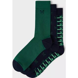 Crew Clothing 100% Cotton Geo Bamboo Socks 3 Packonesize