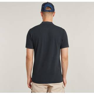 Dunda Overdyed Slim Polo - Dark blue - Men