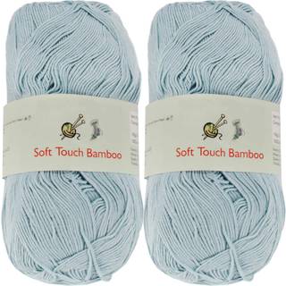 Jubileeyarn Soft Touch Bambus Rayon/Acrylic Baby Weight Garn - 100G Skeins - 27 Fair Skies - 2 Skeins