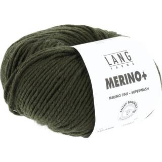 Lang Yarns Merino+ 398 Indhold: 100% Superwash Merinould Vægt/længde: 50 g = 90 meter Anbefalede pinde: 4,5-5,5 mm. Strikkefasthed: 10 x 10 cm = 17 m x 24 p Vask: Finvask 30ºC / Brug aldrig skyllemiddel / Tørres fladt .