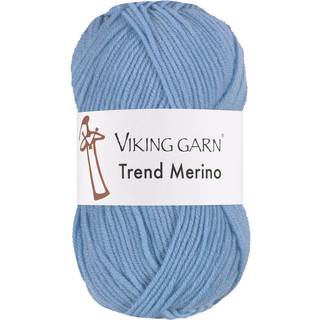 Viking Trend Merino 483 Blå Indhold: 100% Ekstrafin merinould Vægt/længde: 50 gram = ca. 125 meter Anbefalede pinde: 4.5 mm Strikkefasthed: 10 cm = 20 m Vask: Kan vaskes på skånsom maskinvask / Maks. 30ºC / Tørres fladt.