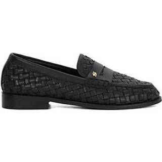 Dune London Dune London Black Ginello Woven Penny Loafers