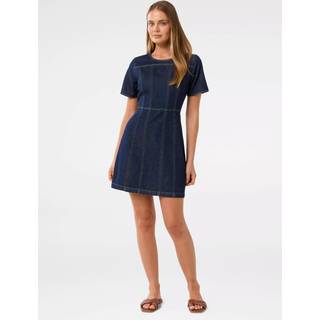 Forever New Forever New Blue Shift 100% Cotton Denim Dress