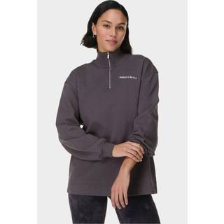 Sweaty Betty Sweaty Betty Grey Revive Longline Half Zip Sweat Top