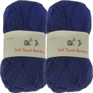 Jubileeyarn Soft Touch Bambus Rayon/Acrylic Baby Weight Garn - 100G Skeins - 30 Island Blue - 2 Skeins
