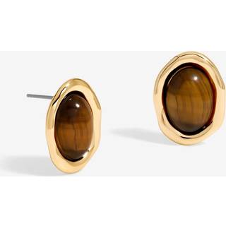 Jon Richard Jon Richard Tiger Eye Oval Øreringe