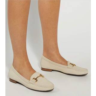 Dune London Dune London Cream Glenniee Comfort Snaffle Loafers