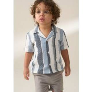 Angel & Rocket Enzo Mini Jacquard Stribet 100% Bomuld Skjorter9 - 12 måneder (74 - 80cm)