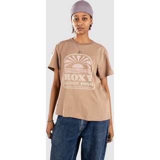 Roxy Women's Hangloose Poster T-shirt Damer størrelse XS farve beige