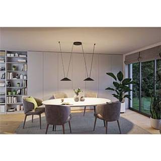 Paulmann ULine LED-pendellampe Cone, sort, 3.000 K Cone, Sort, Stue/spisestue, Aluminium, Moderne