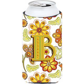 Brev B blomster sennep og grøn høj dreng drikke isolator hugger CJ2003-BTBC