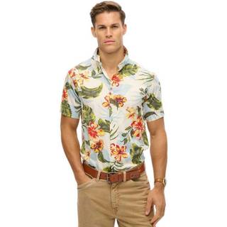 Superdry Short Sleeved Hawaiian Shirt White