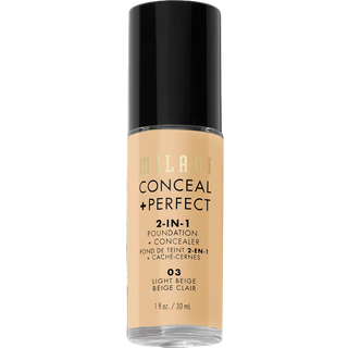 Milani Cosmetics Conceal + Perfect 2 In 1 Foundation + Concealer Light Beige 30ml