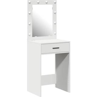 Make-up Bord med skuffe Hvid 50 x 41 x 135 cm Konstrueret træ