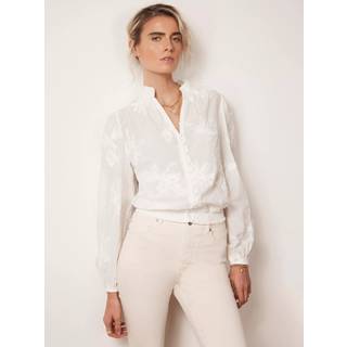 Mint Velvet Mint Velvet Blomster Pailletter 100% Bomuldsbluse