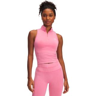 Under Armour Vanish Seamless Washed Women's Sleeveless Zip Shaded Fuchsia / White M