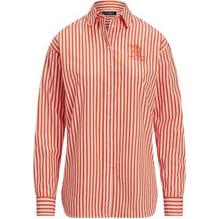 Lauren Ralph Lauren Lauren Ralph Lauren Kotta Stripe Embroidered Logo Shirt