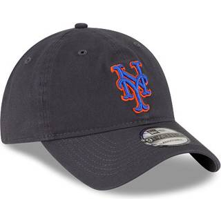 New York Mets MLB Core Classic Dark Grey 9TWENTY Adjustable Cap newera adult unisex Grey newera adult unisex Grey newera adult unisex Grey newera adul - Osfm