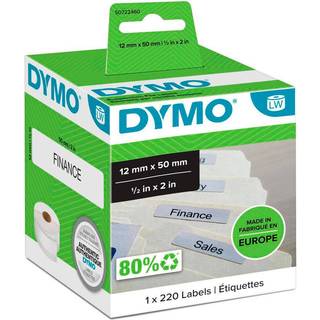 Dymo 99017 hængemappetiketter 12x50mm S0722460 220 stk