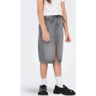 KIDS ONLY KOGGIANNA BELTED MIDI SKIRT DOT DNM - Grå