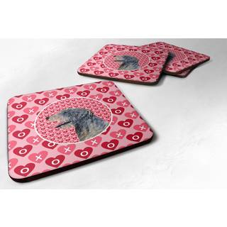 """" Caroline's Treasures SS4506FC Irish Wolfhound Foam Coasters (S?t p? 4) 3,5 """" ""H X 3,5"" """" W Multicolor """"