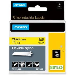 Fleksibel nylon 24mm x 3,5m sort på gul S0773850 - 9773850 - 1734525