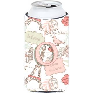 Brev O Love in Paris Pink Tall Boy Beverage Isulator Hugger CJ2002-OTBC