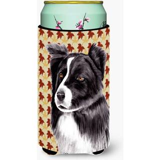 Border Collie Efter?rsblade Portr?t H?j dreng Drik Isolator Drik Isolator Hugger