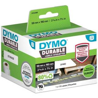 LW Durable 59mm x 190mm store hylde, 170 labels, DYMO 2112288