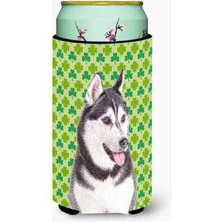 St. Patrick's Day Shamrock Alaskan Malamute Tall Boy Beverage Isulator Hugger KJ1196TBC