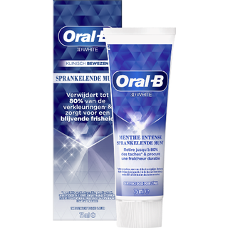 Oral-B 3D White Tandpasta Sparkling Mint 75 ml.