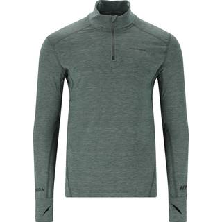 Endurance Tune V2 Melange Midlayer Str. M - Komfortabel og åndbar løbetrøje i Dusty Forest til aktive løbere.