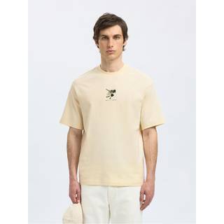 Printet T-shirt Med Rund Hals