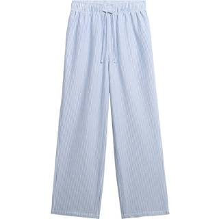Superdry Superdry Light Blue Stripe Elastic 100% Cotton Trousers