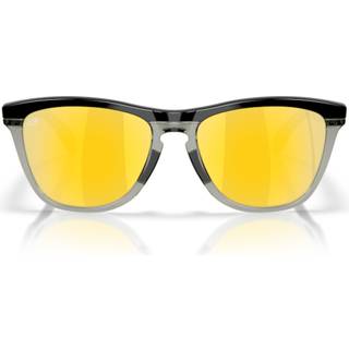 Oakley Mand OO9284 FROGSKINS RANGE 928418 Solbriller O_matter Sort Guld Rund Polariseret