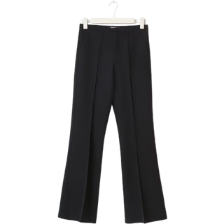 Gina Tricot-mid waist bootcut trousers-Habitbukser-Sort-XXS-Dame