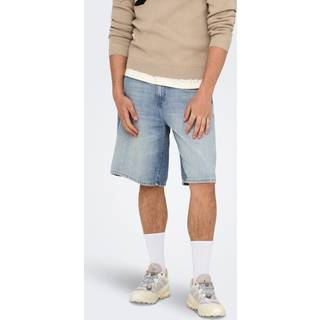 ONLY & SONS Carl Ballloon Fit Shorts Light Blue Denim