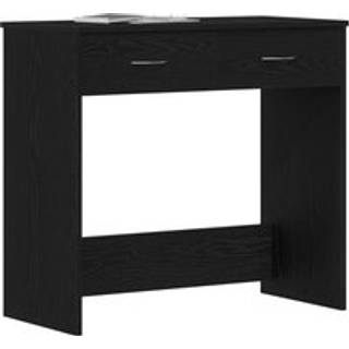 Bord Sort Eg 80 X 40 X 75 Cm Konstrueret Træ