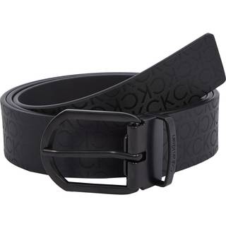 Leather Logo Belt - Black - 125 cm