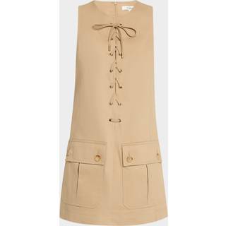 ChloÃ© Cotton satin minidress - beige - L