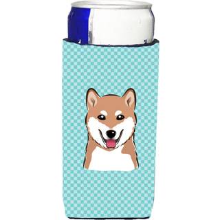 Checkerboard Blue Shiba Inu Ultra Beverage Isulators til slanke dåser BB1163MUK