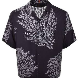 BOSS Orange Herren Hemden blau gemustert